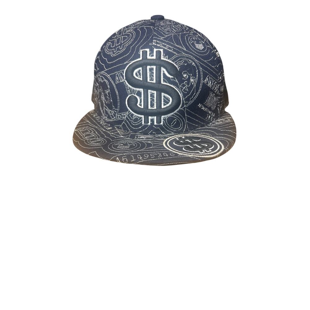 Money Hat unipro size Medium men’s embroidered black white